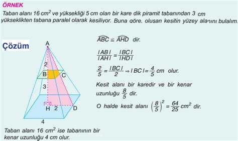 piramit hacim formülü